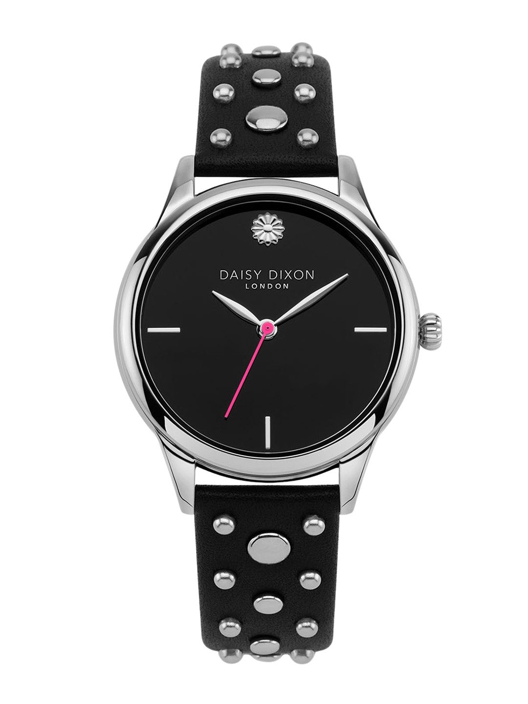 

Daisy Dixon Women Dial Leather Straps Analogue Watch D DD179B, Black