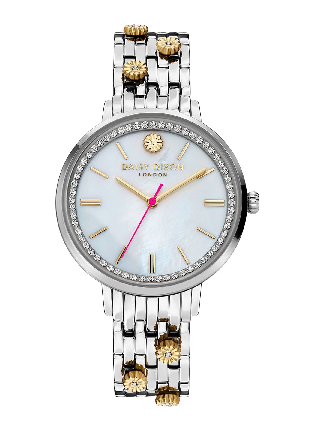 

Daisy Dixon Kendall Women Stainless Steel Straps Analogue Watch D DD158SM, White