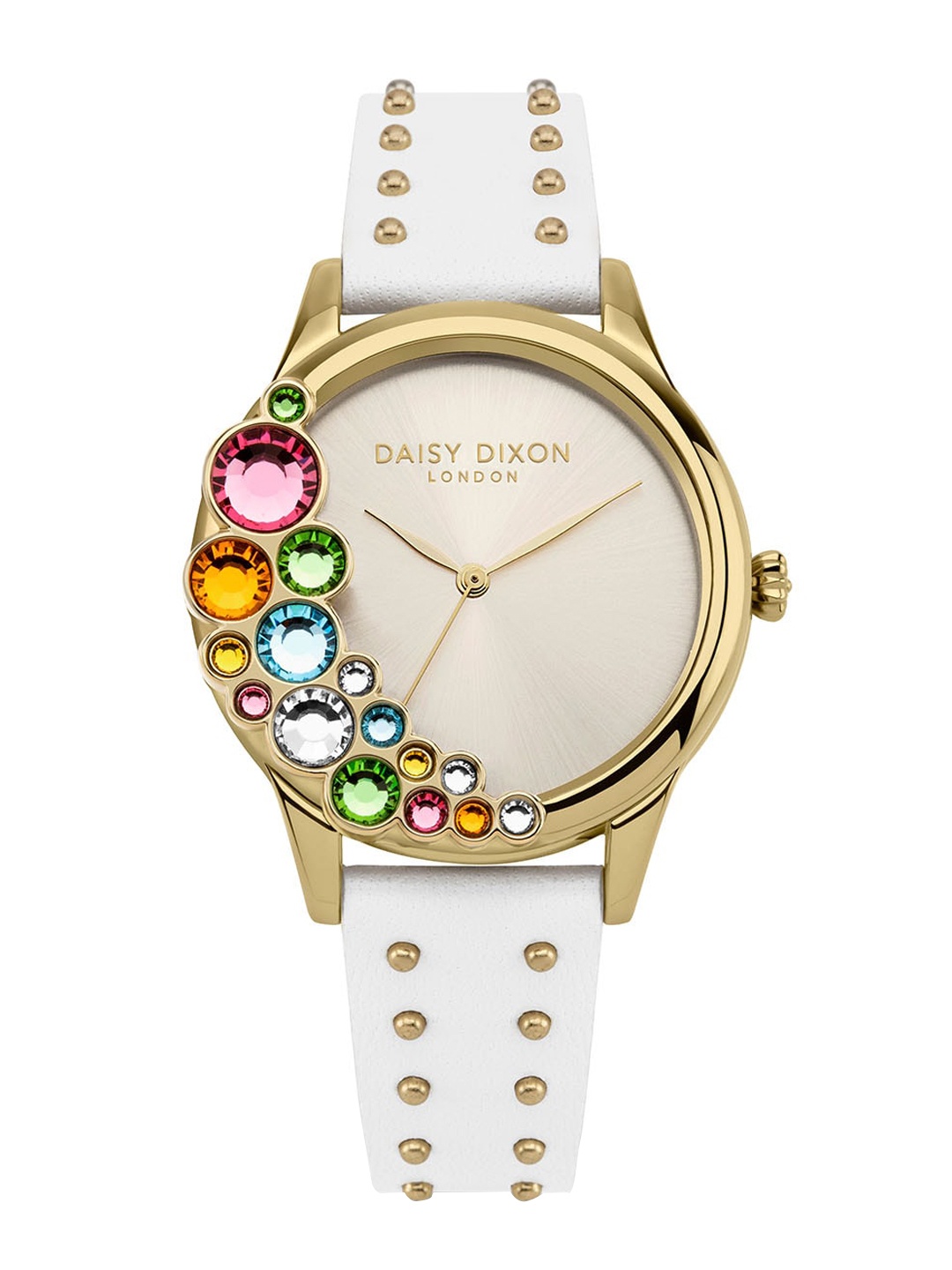 

Daisy Dixon Women Leather Straps Analogue Watch D DD185W, White