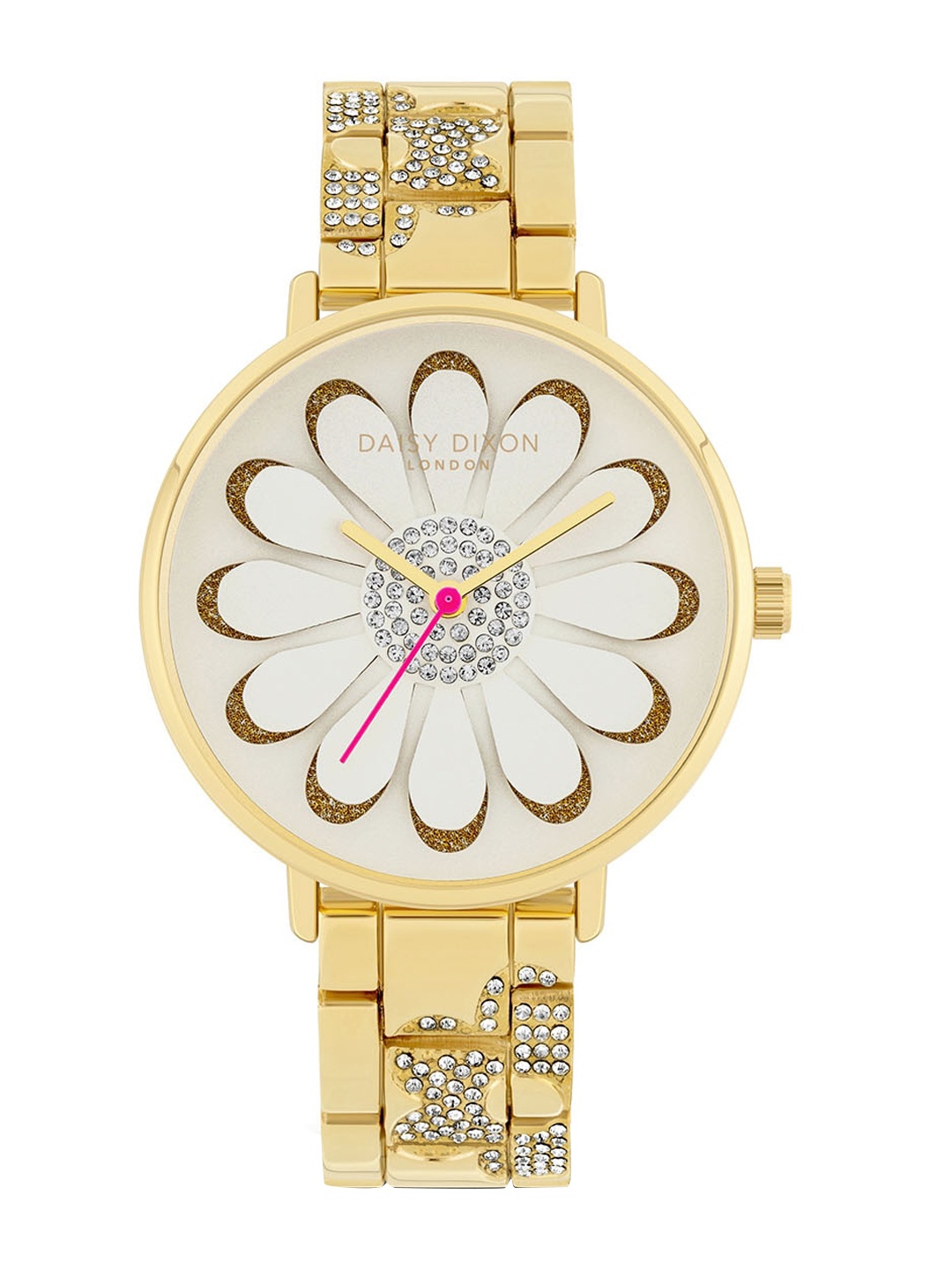 

Daisy Dixon Women Stainless Steel Straps Analogue Watch D DD099GM, White