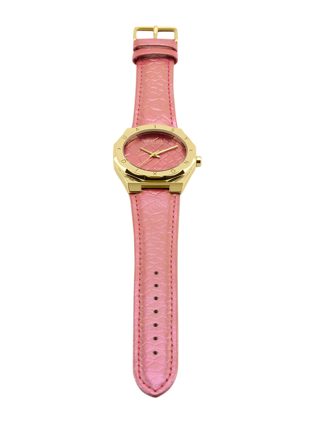 

Daisy Dixon Women Leather Straps Analogue Watch D DD177OP, Pink