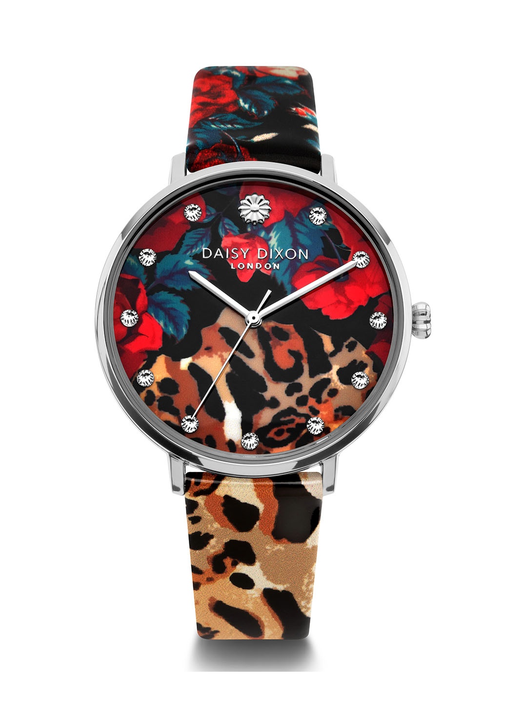 

Daisy Dixon Women Leather Straps Analogue Watch D DD153RBR, Black
