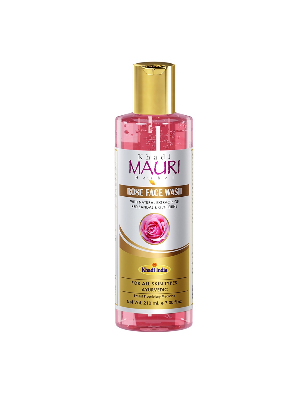 

Khadi Mauri Herbal Herbal Rose Face Wash-210ml, Multi