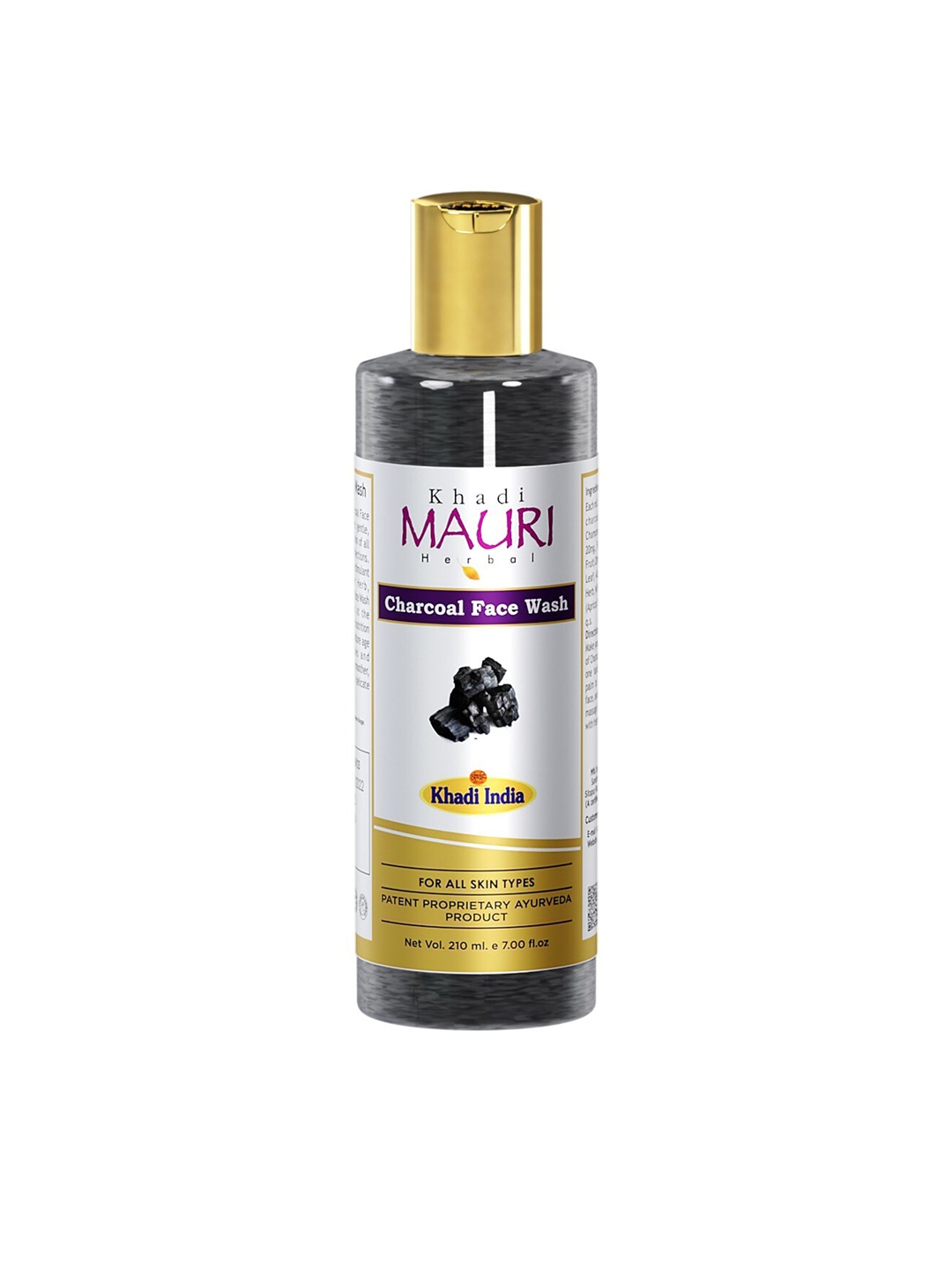 

Khadi Mauri Herbal Charcoal Face Wash 210ml, Multi