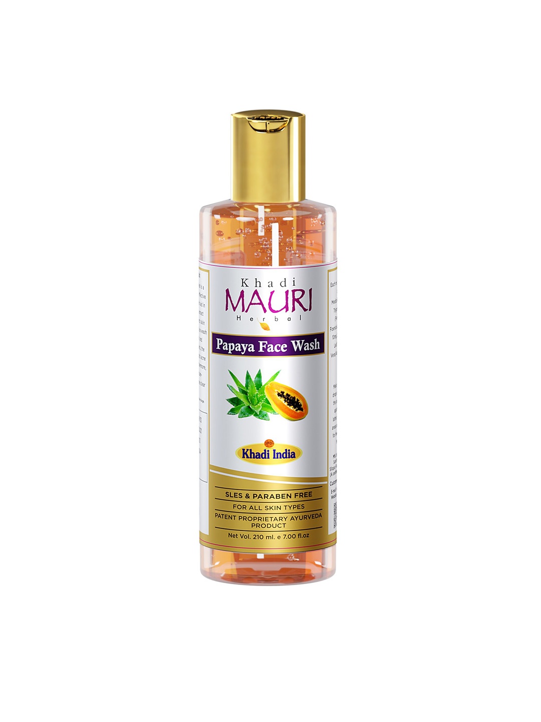 

Khadi Mauri Herbal Herbal Skin Lightening & Tan Removing Face Wash-210ml, Multi