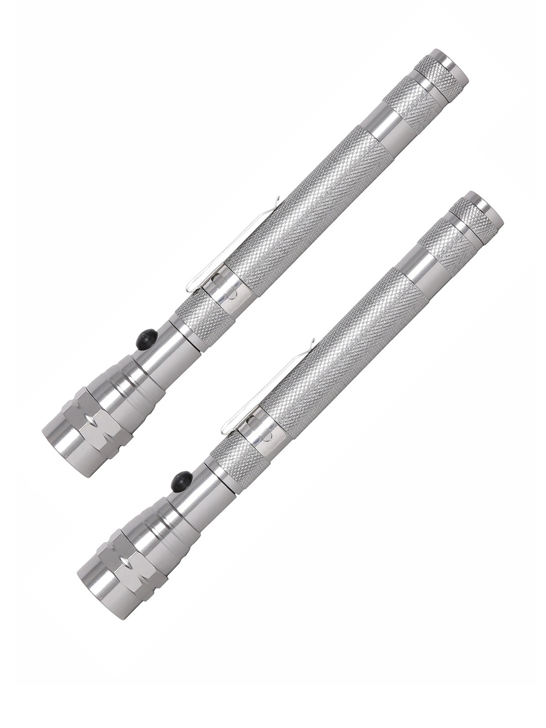 

SWISS MILITARY Pack of 2 Silver-Toned Telescopic Torch Travel Accessory