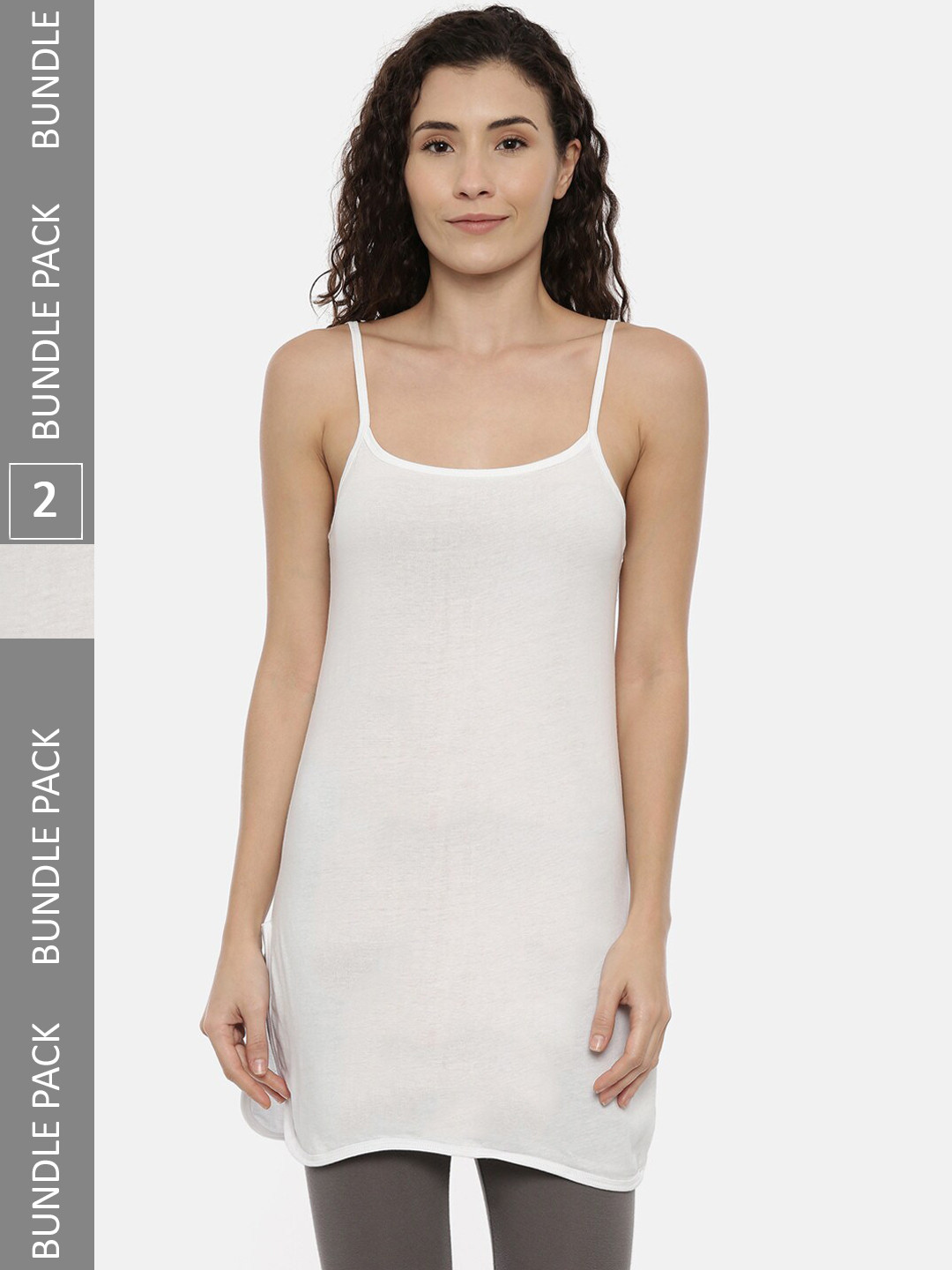 

GOLDSTROMS Pack Of 2 Cotton Midi Slips, White