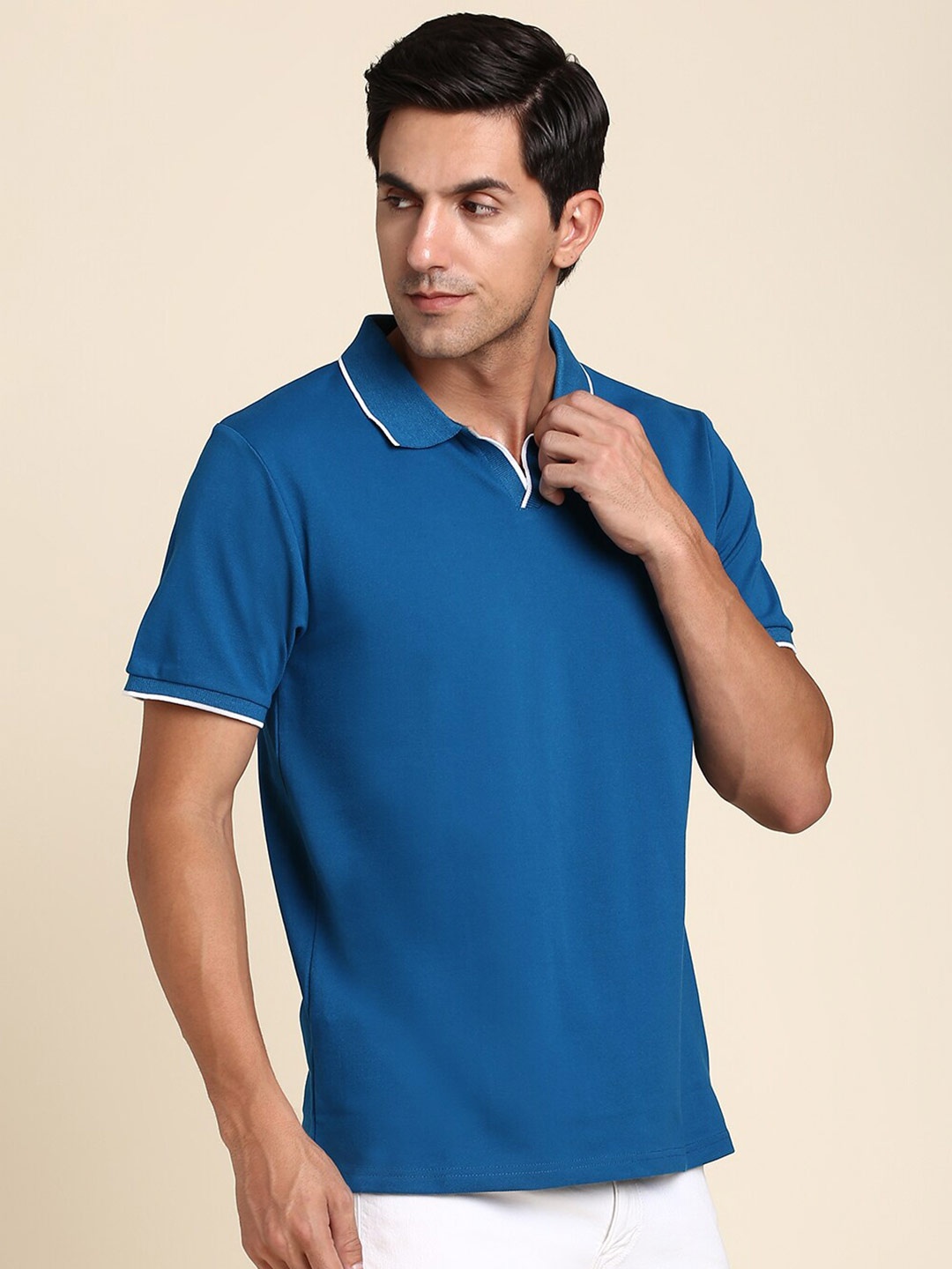 

Dennis Lingo Polo Collar Short Sleeves Regular Fit T-Shirt, Navy blue