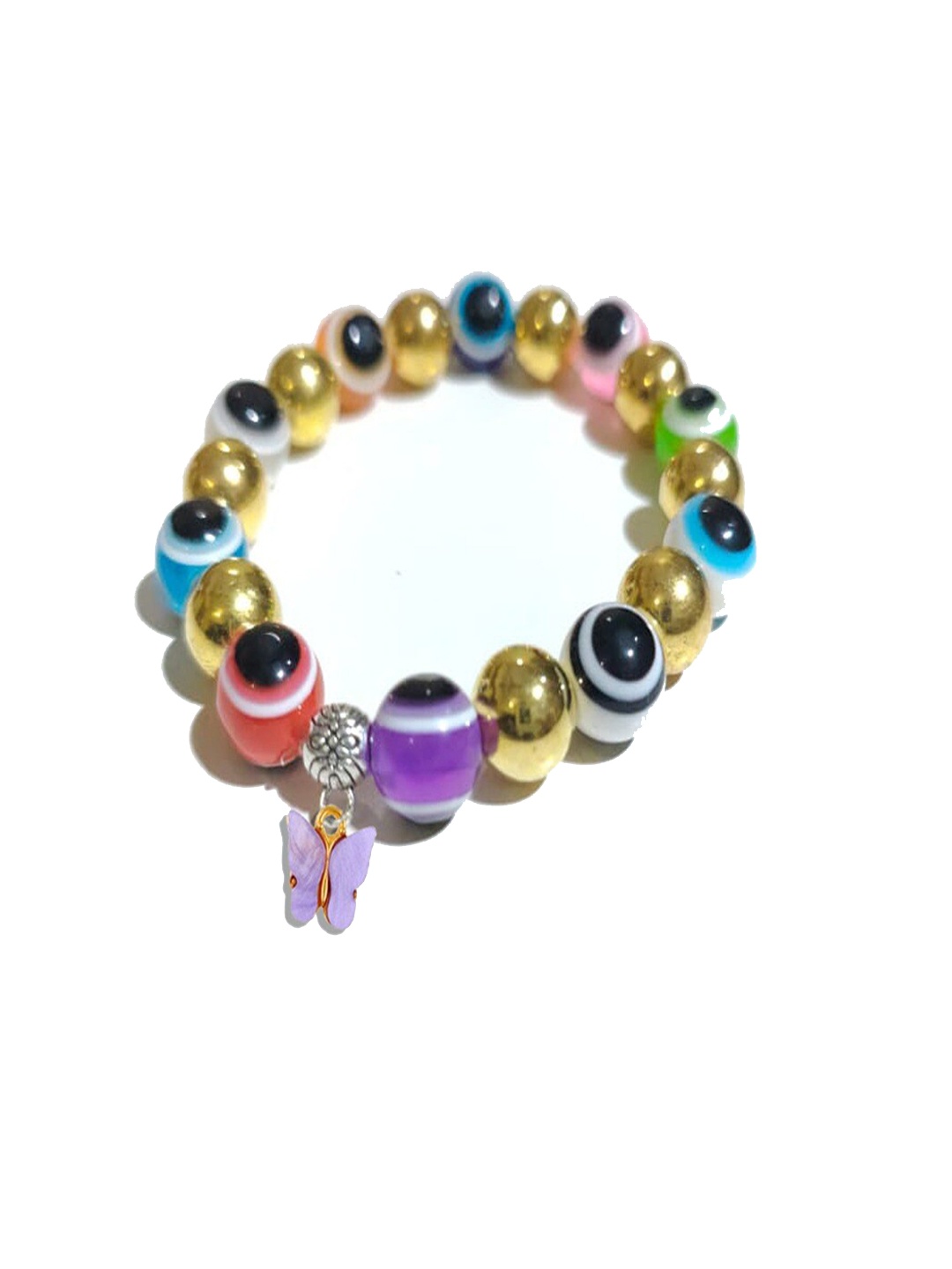 

Pinapes Beaded Elasticated Bracelet, Multi