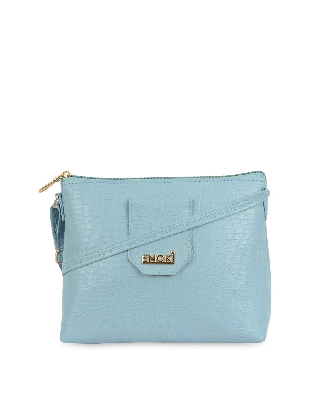 

ENOKI Textured Structured Sling Bag, Blue