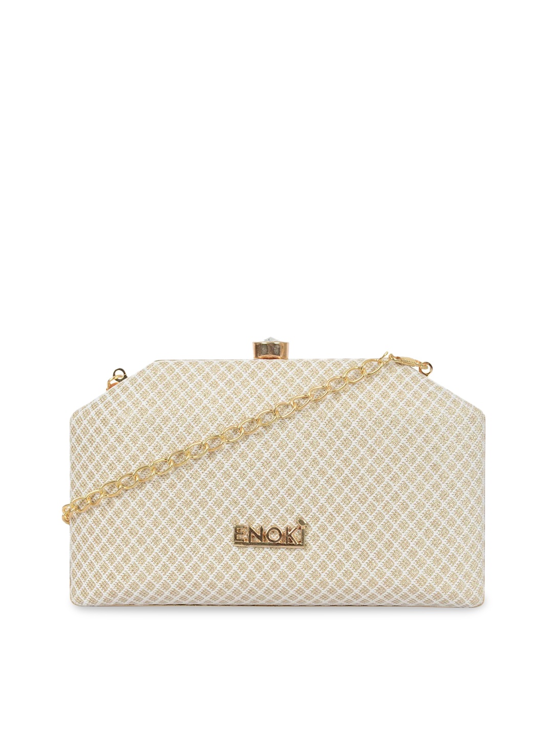 

ENOKI Textured Swagger Sling Bag, Gold