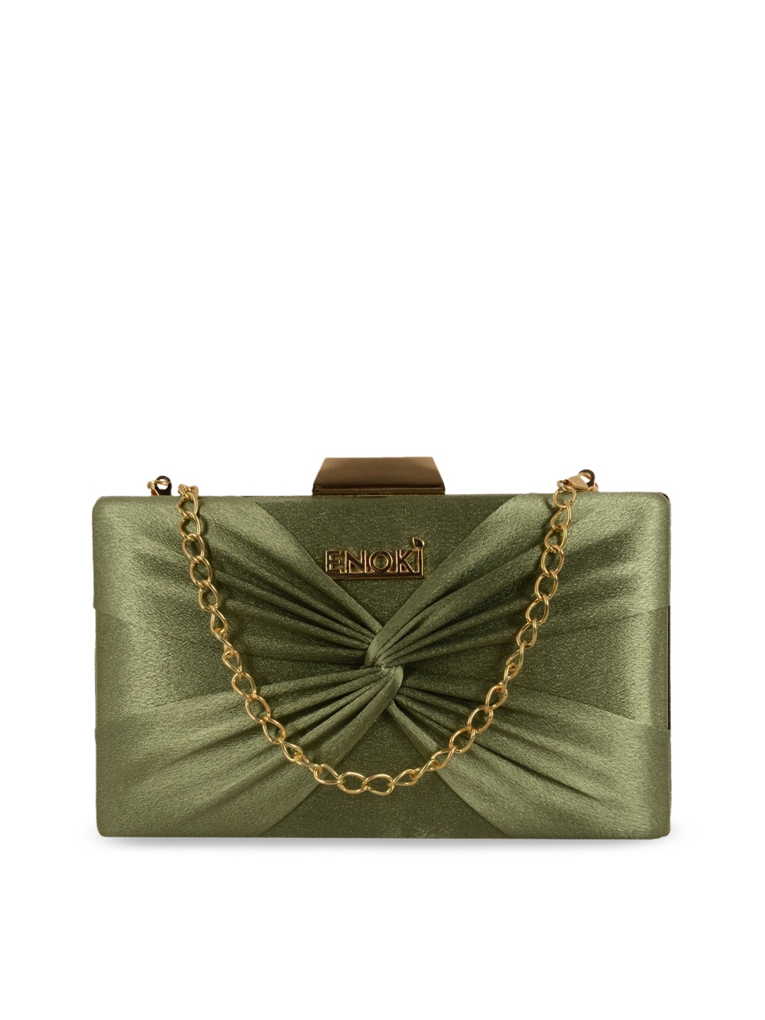 

ENOKI Textured Structured Sling Bag, Olive