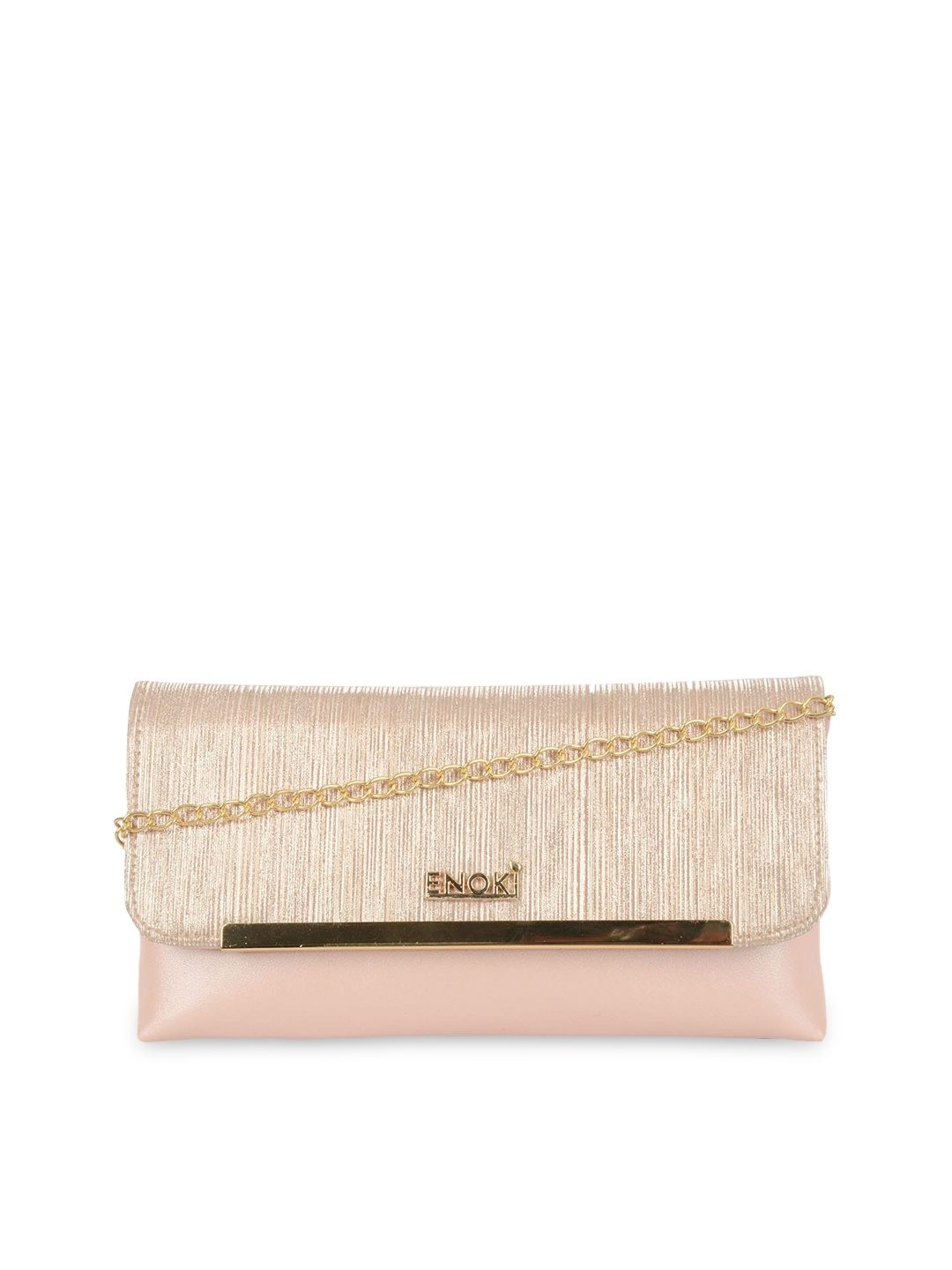 

ENOKI Textured Structured Sling Bag, Gold