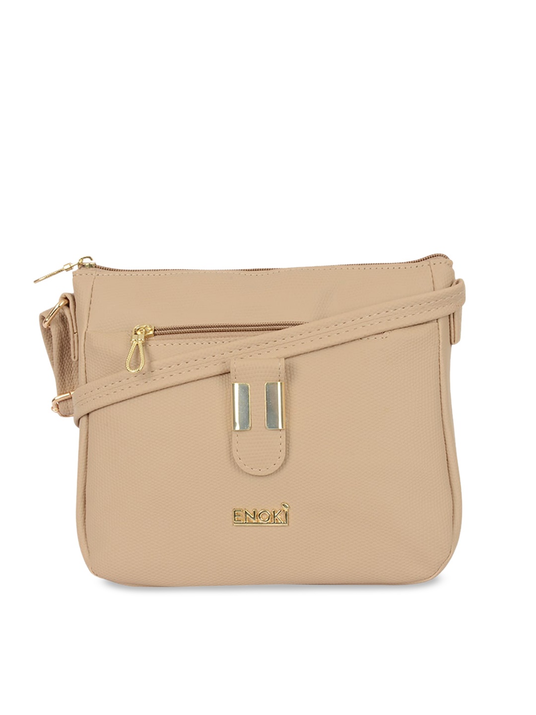 

ENOKI Structured Sling Bag, Beige