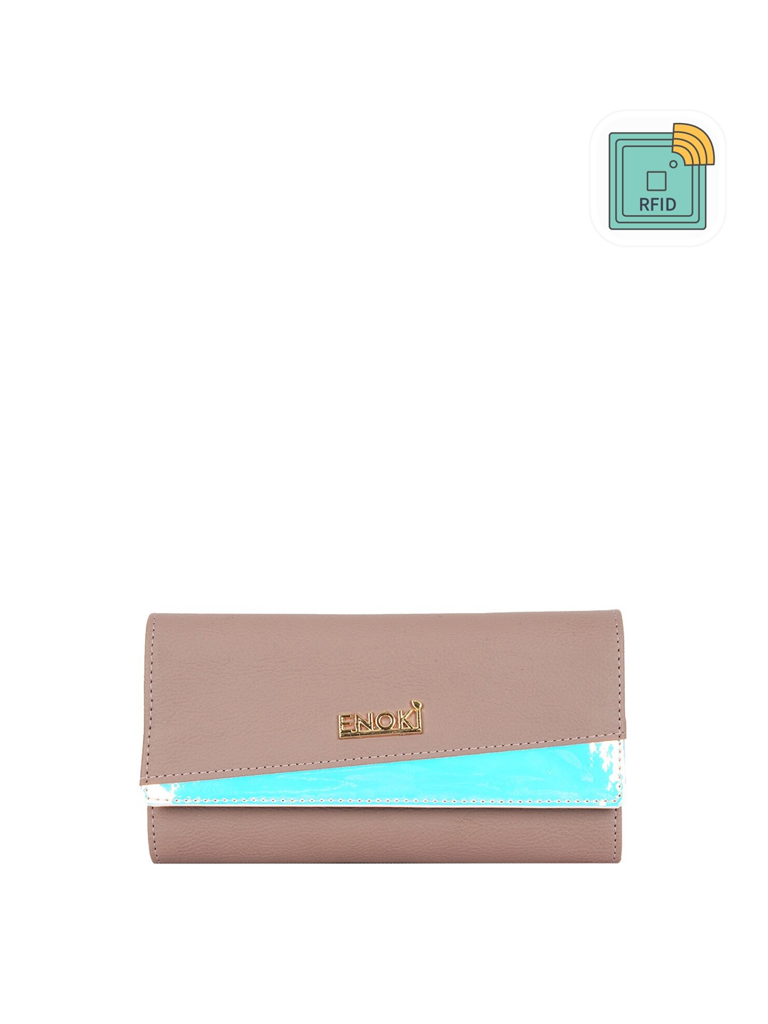 

ENOKI Women Three Fold Wallet, Purple