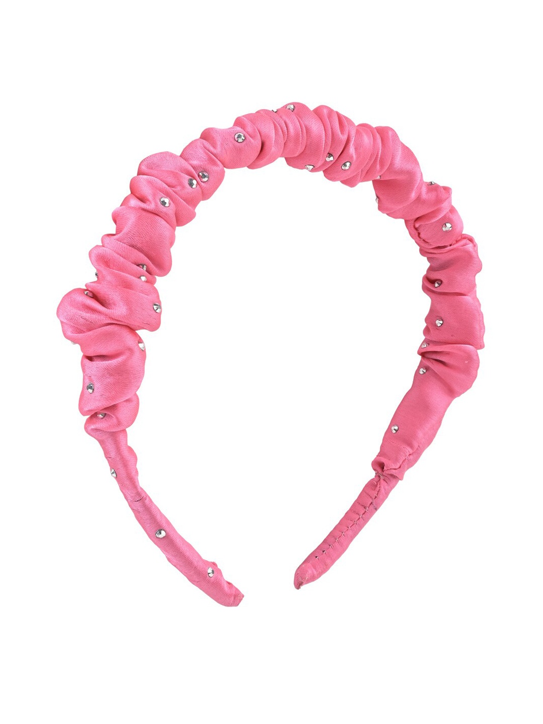 

Aye Candy Ruffled Embellished Detail Headband, Pink