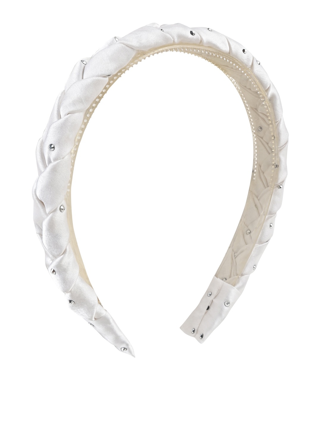 

Aye Candy Girls Embellished Braid Hairband, White