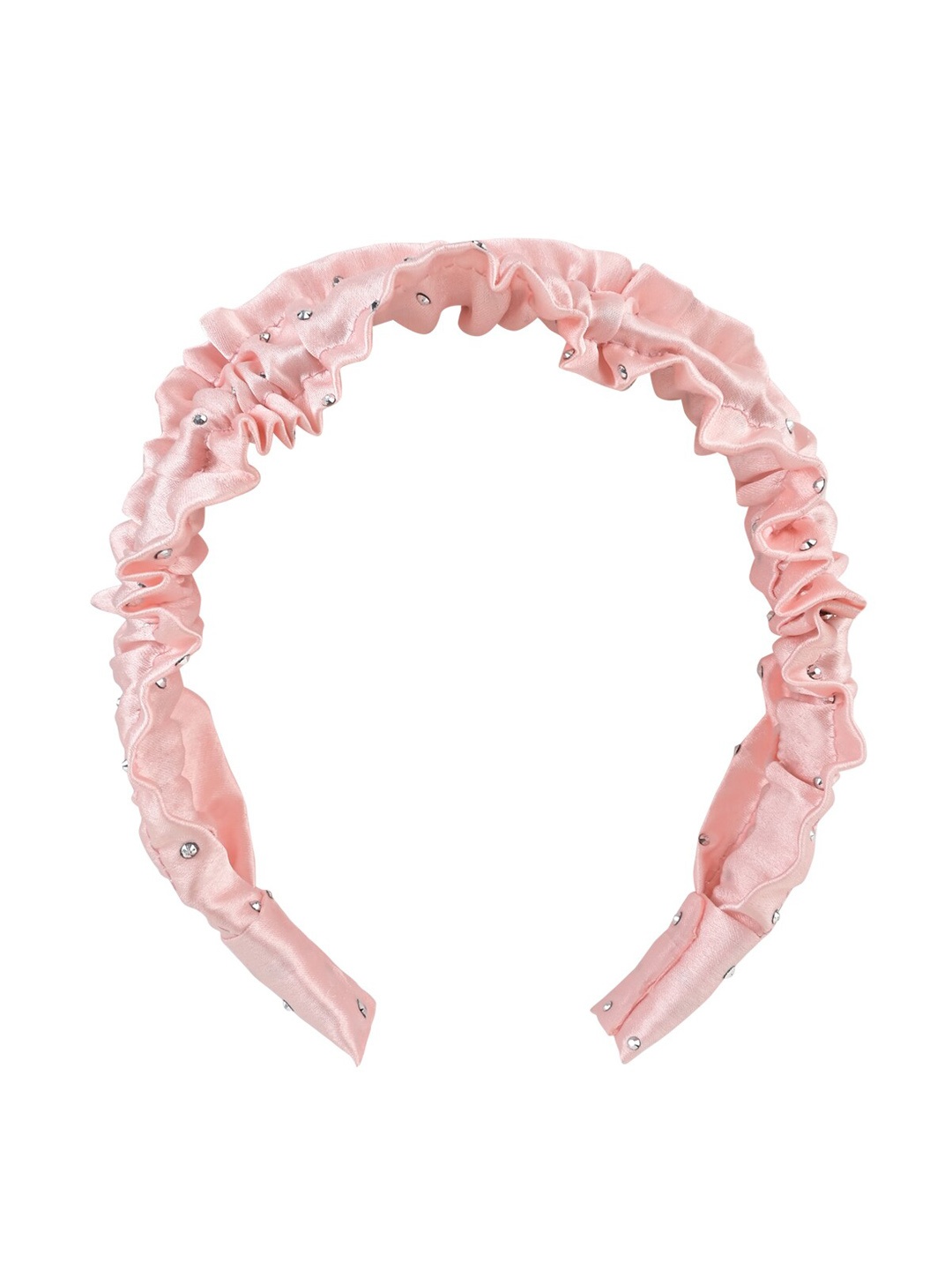 

Aye Candy Ruffled Embellished Detail Headband, Pink