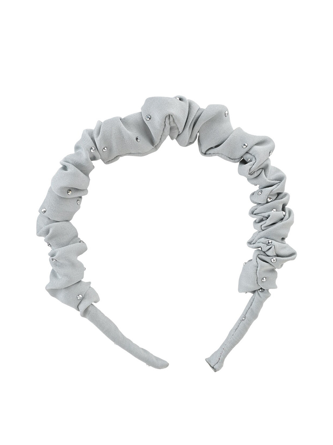 

Aye Candy Ruffle Hairband, Grey