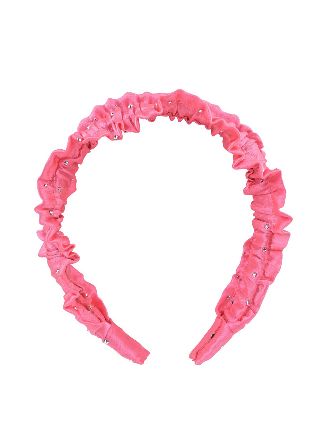 

Aye Candy Ruffled Embellished Detail Headband, Pink