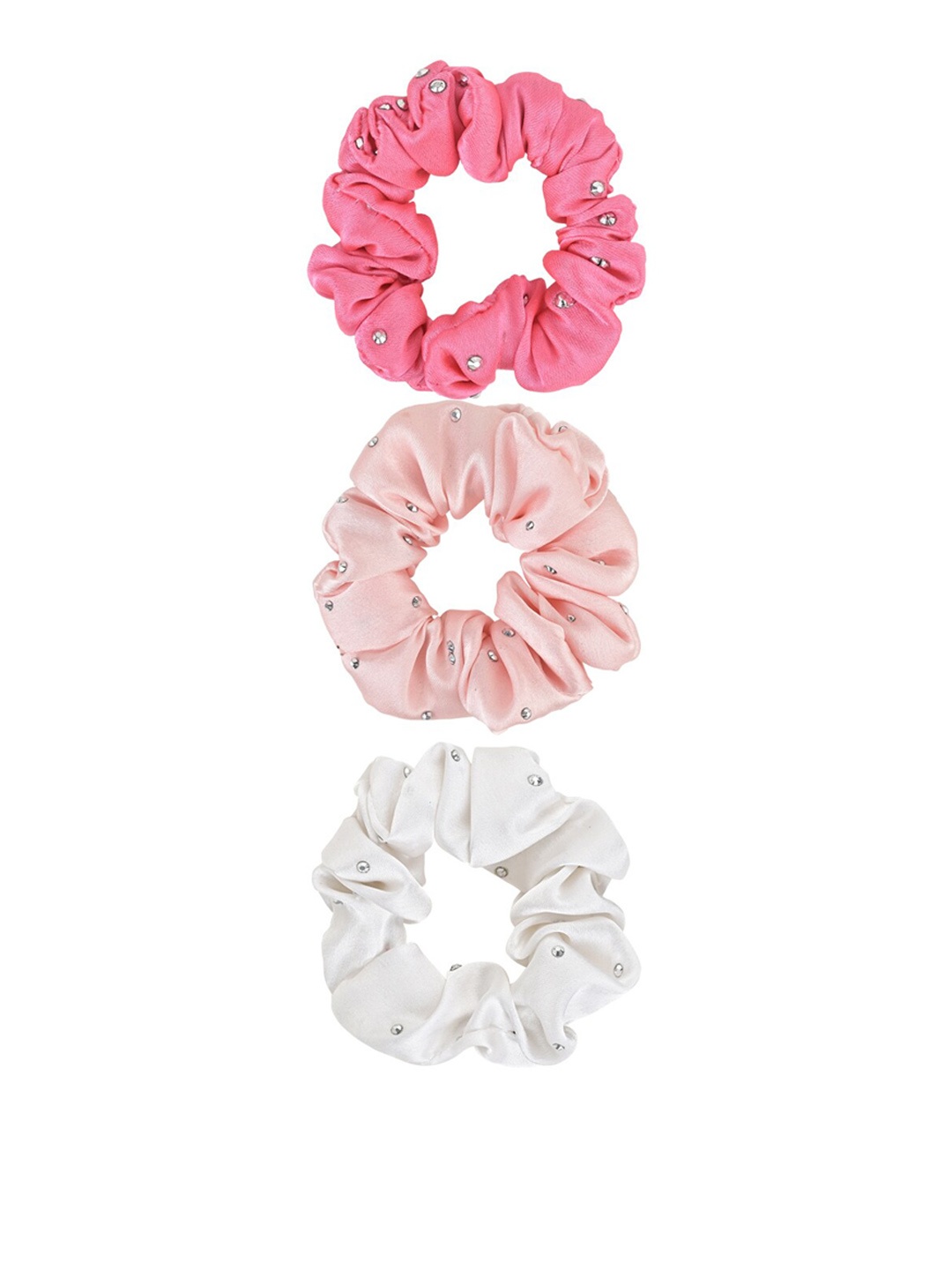 

Aye Candy Set of 3 Scrunchies, Pink