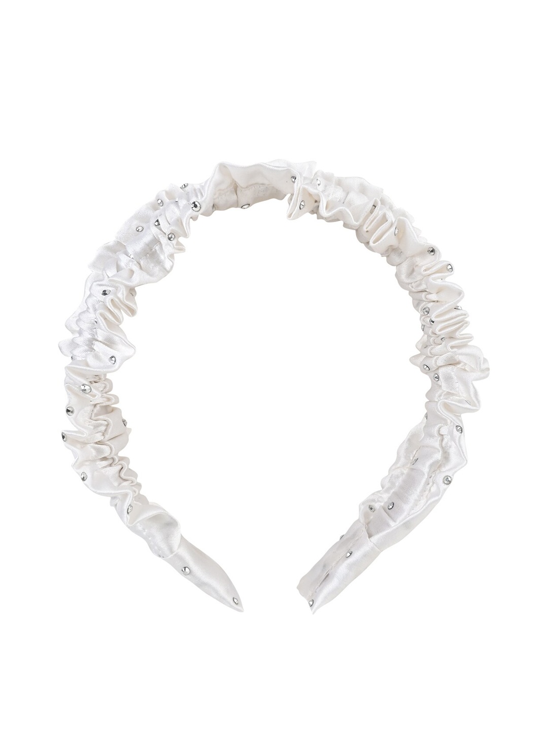 

Aye Candy Girls Ruffled Western Hairband, White