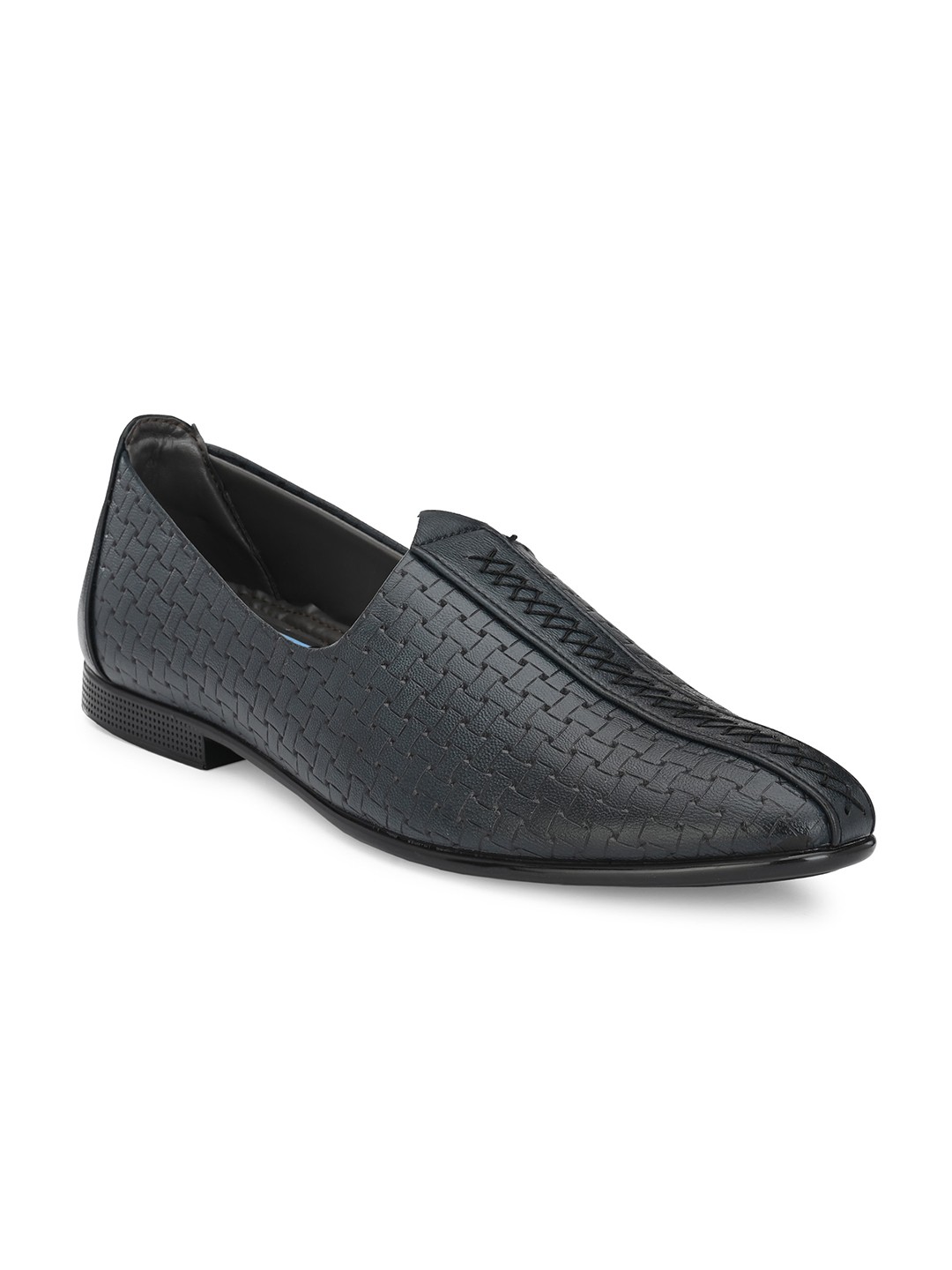 

Killer Men Textured Slip On Mojaris, Black
