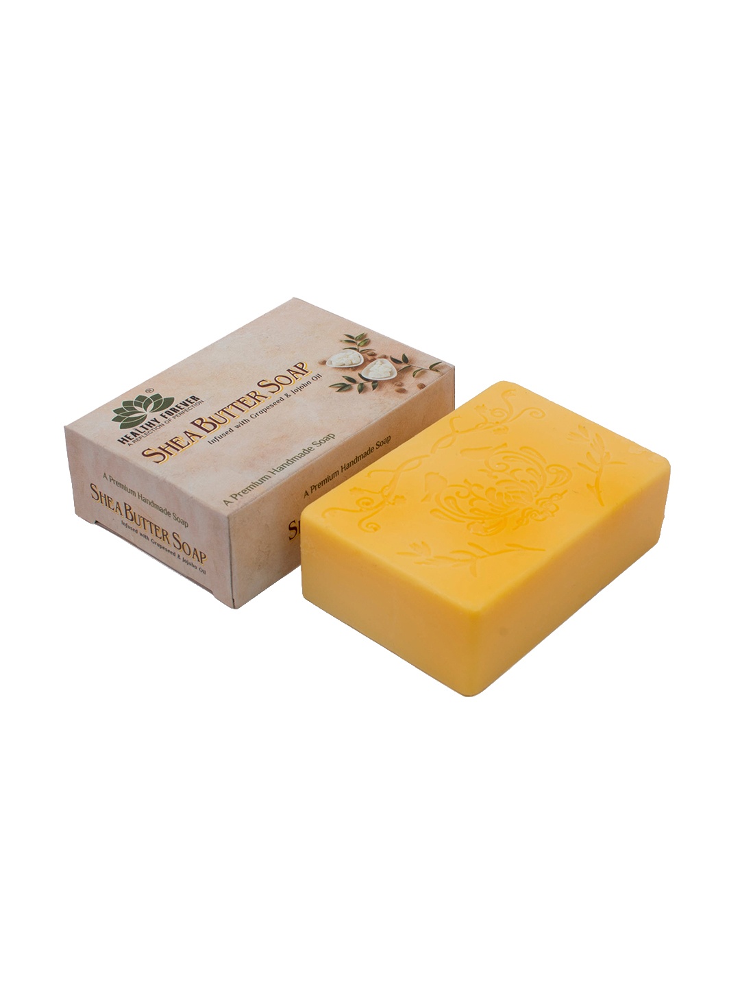 

HEALTHY FOREVER Pure Shea Butter Soap, Yellow