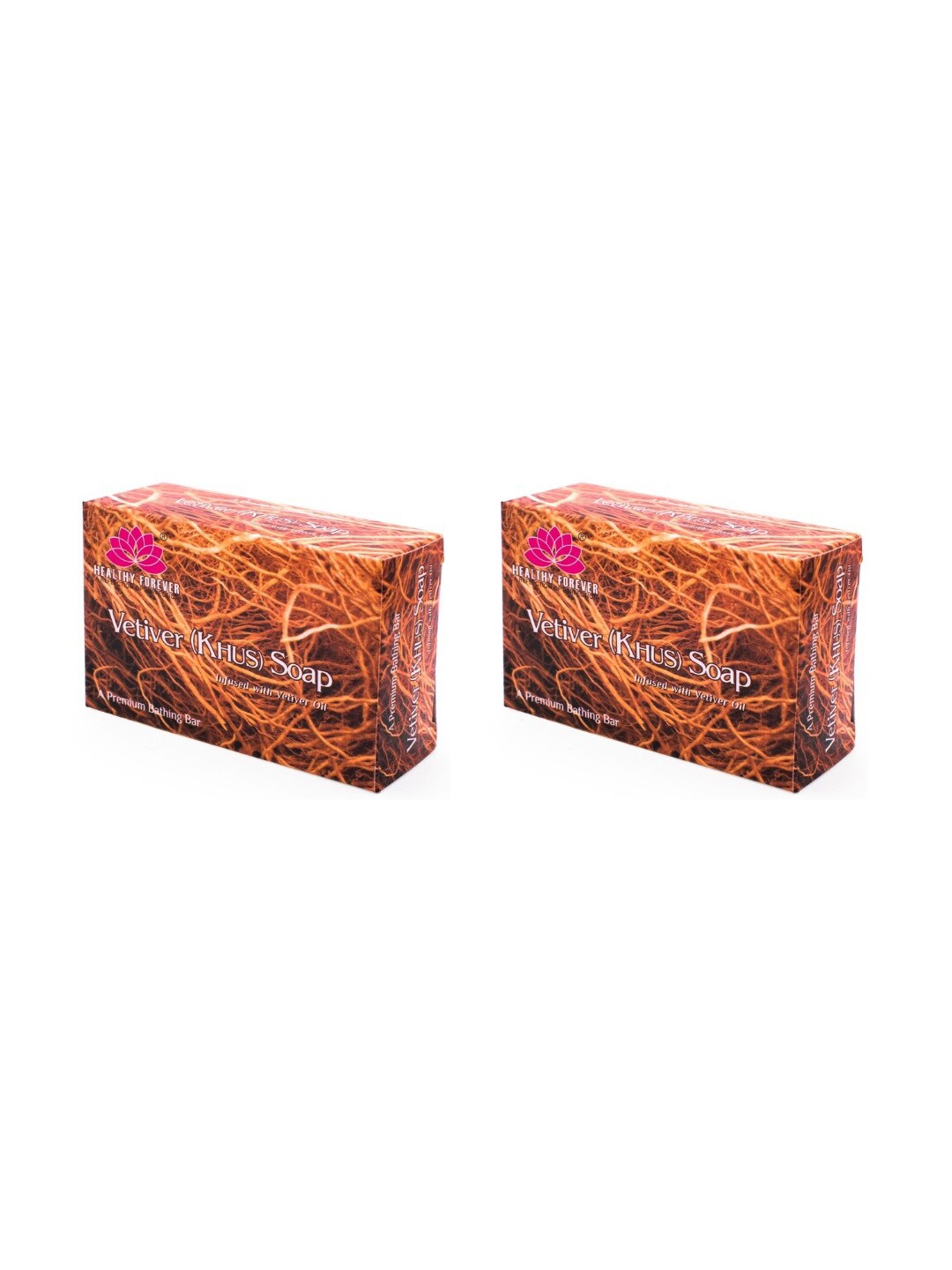 

HEALTHY FOREVER Set of 2 Vetiver Soap, Red