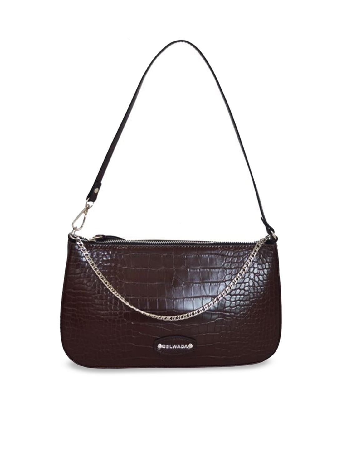 

Belwaba Textured Structured Shoulder Bag, Brown