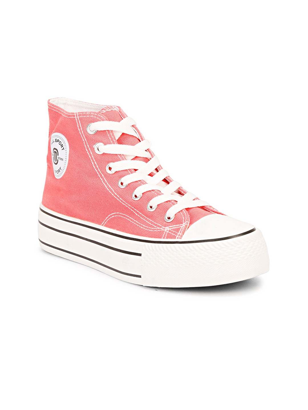 

MOZAFIA Women High-Top Sneakers, Pink