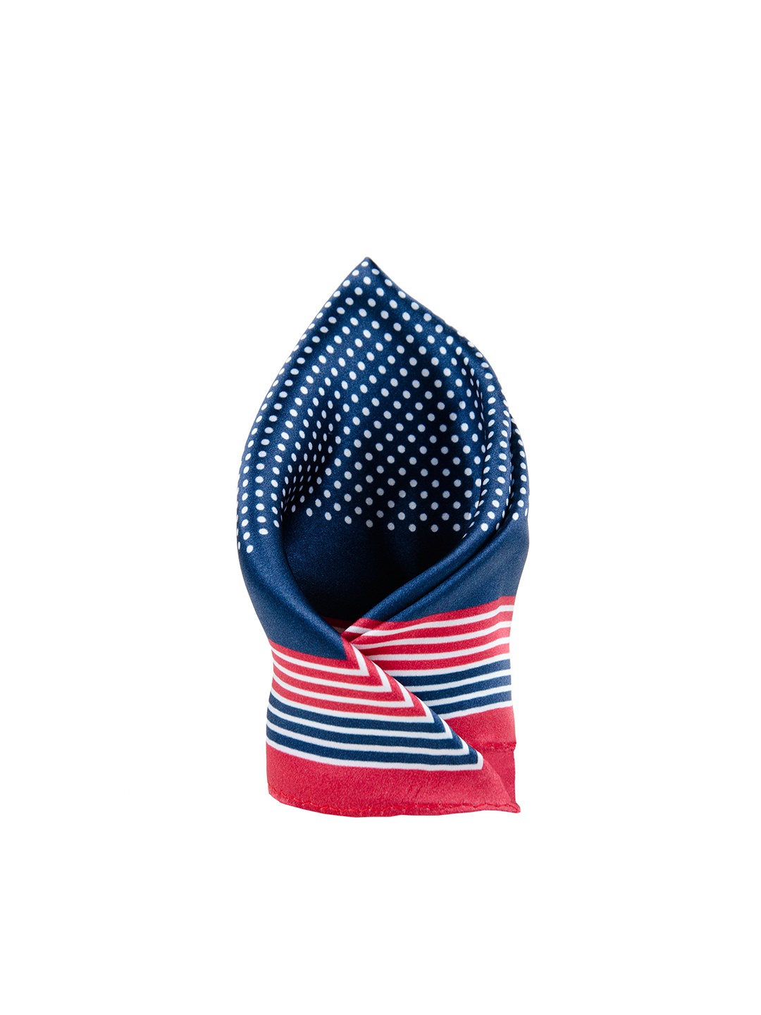 

Tossido Blue Printed Silk Pocket Square