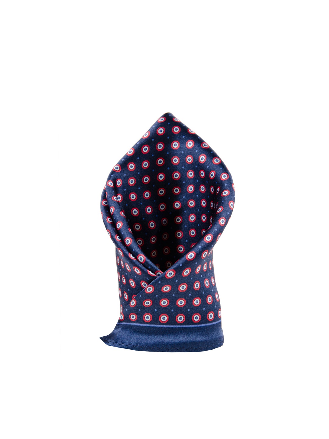 

Tossido Blue Printed Silk Pocket Square