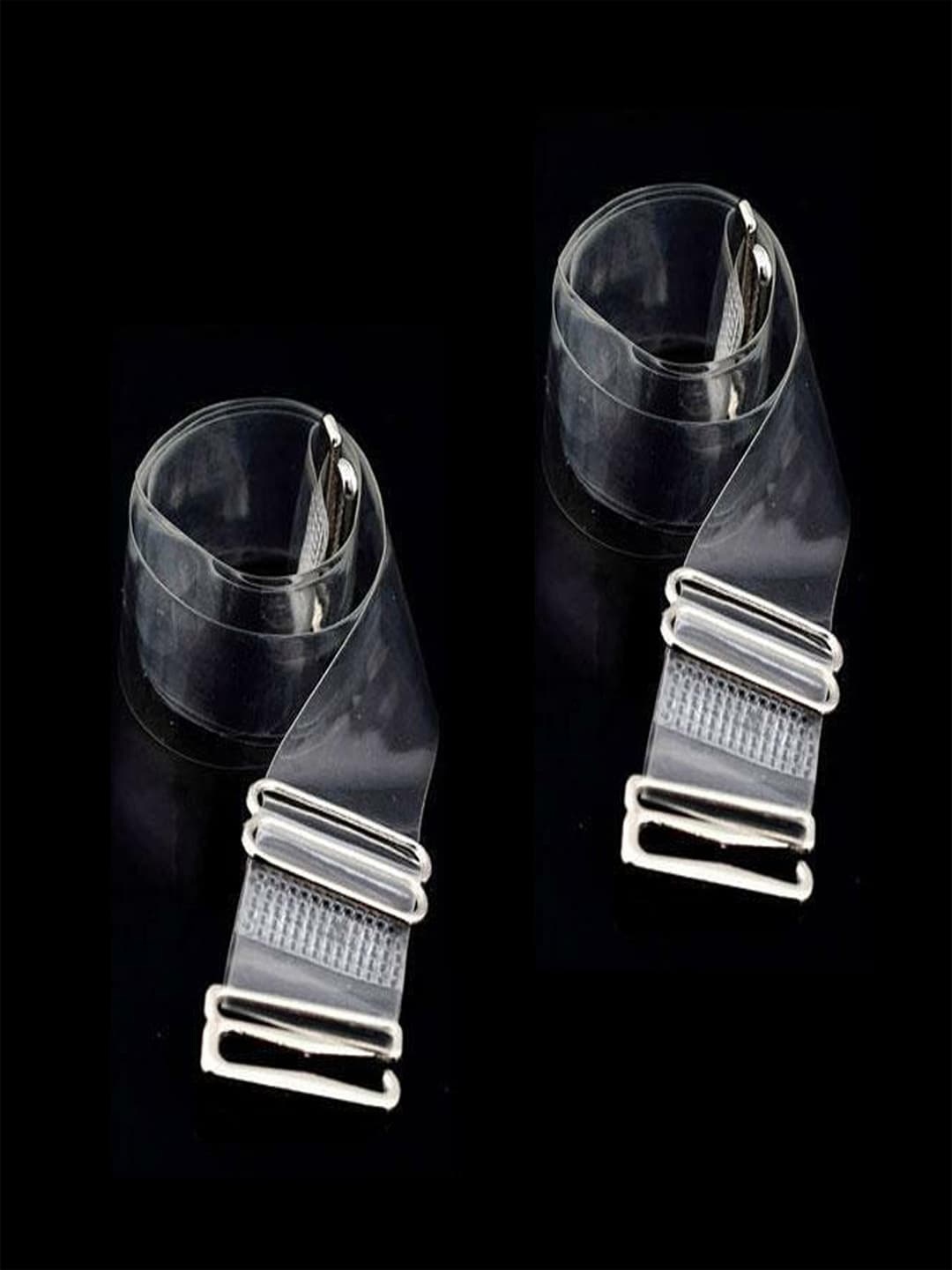 

FIMS Pack Of 2 Detachable Plastic Bra Straps, Transparent