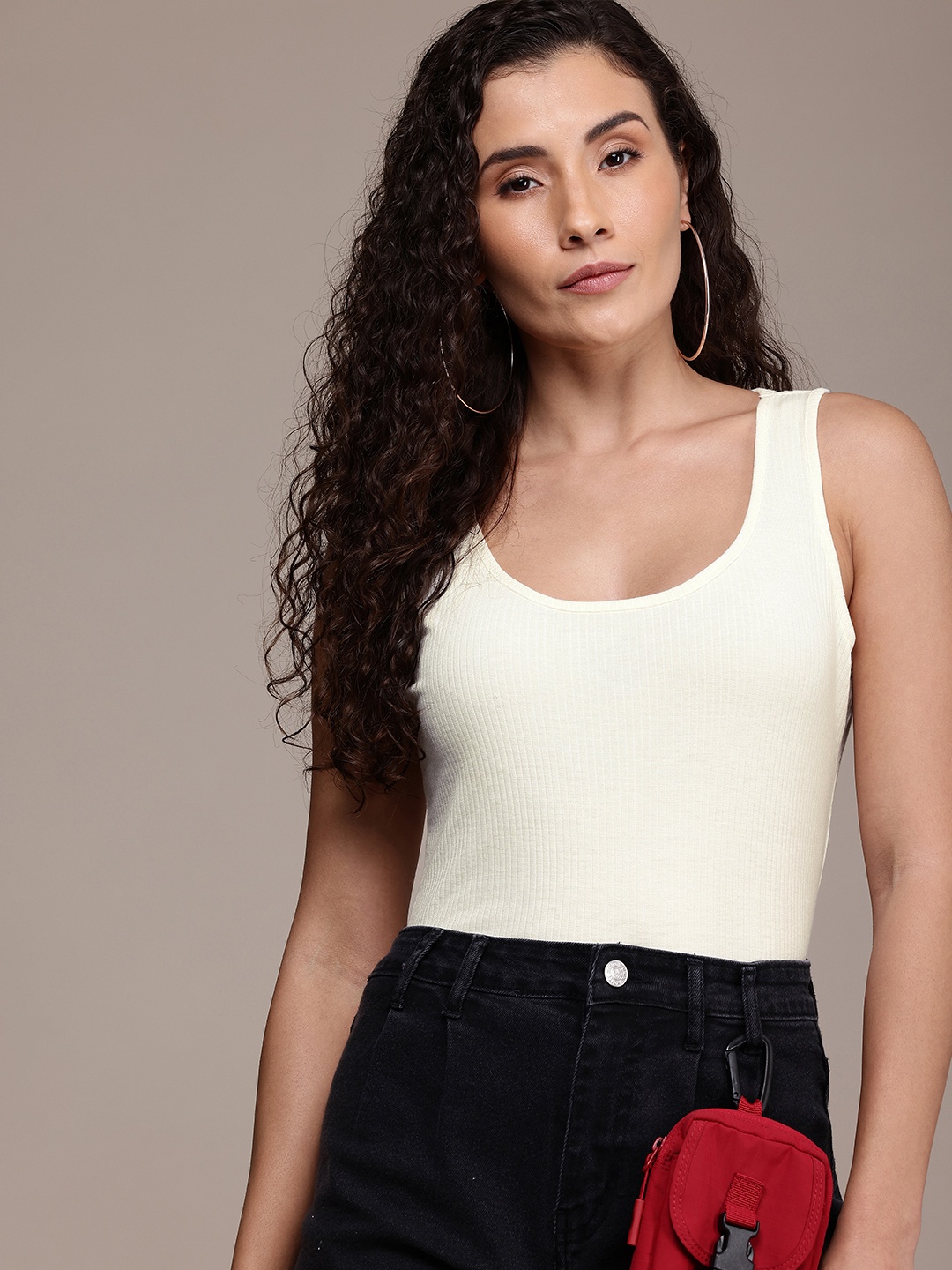 

The Roadster Life Co. Sleeveless Ribbed Top, White