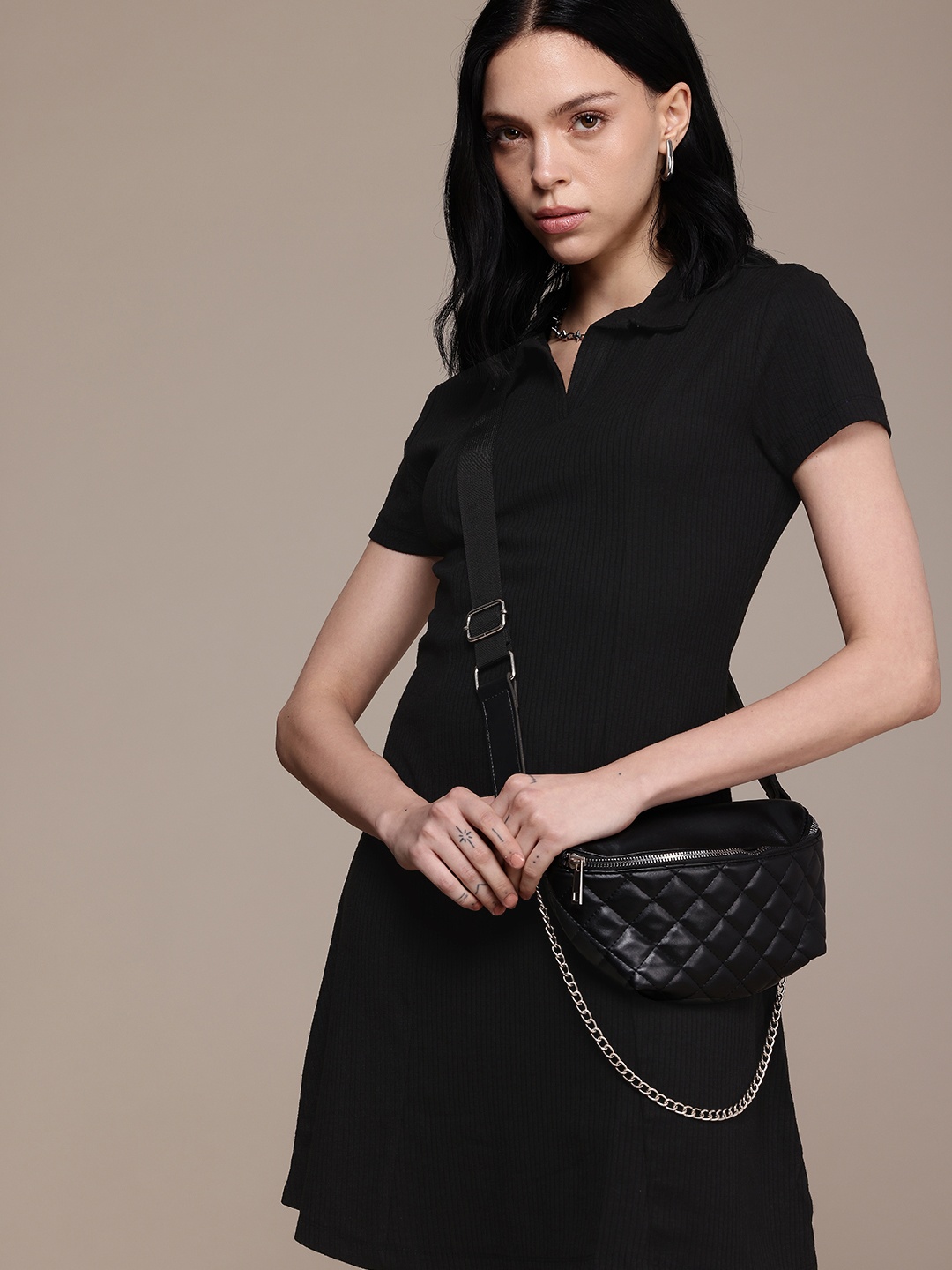 

The Roadster Life Co. Ribbed T-shirt Dress, Black