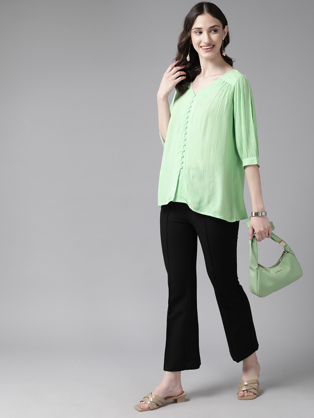 

Prakrti Solid Top, Sea green