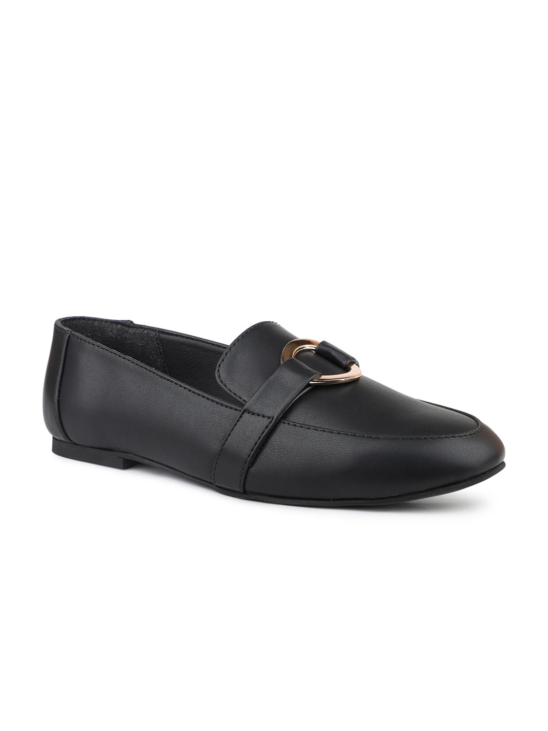 

Inc 5 Buckle Embellished Ballerinas, Black
