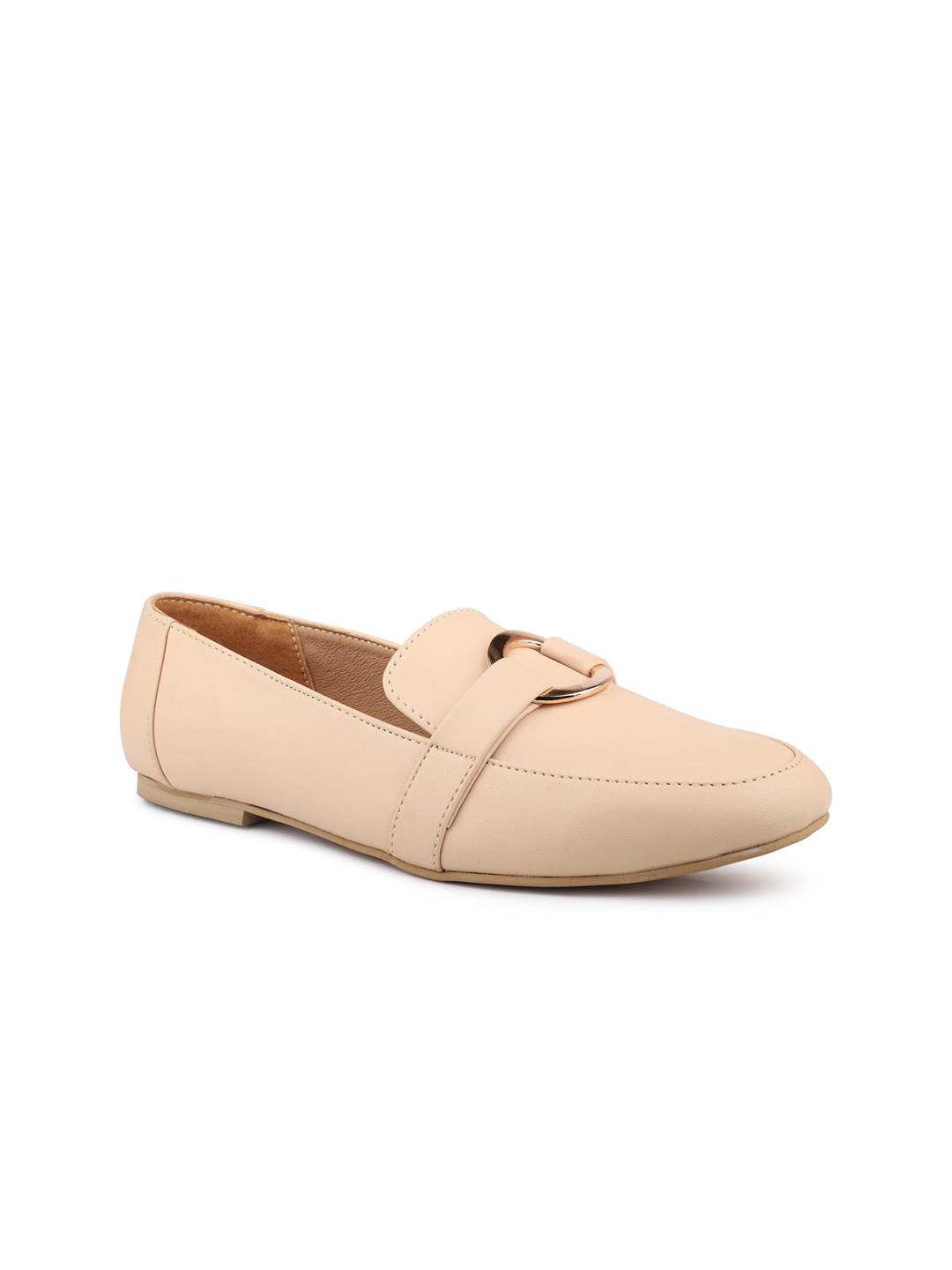 

Inc 5 Buckle Embellished Ballerinas, Beige