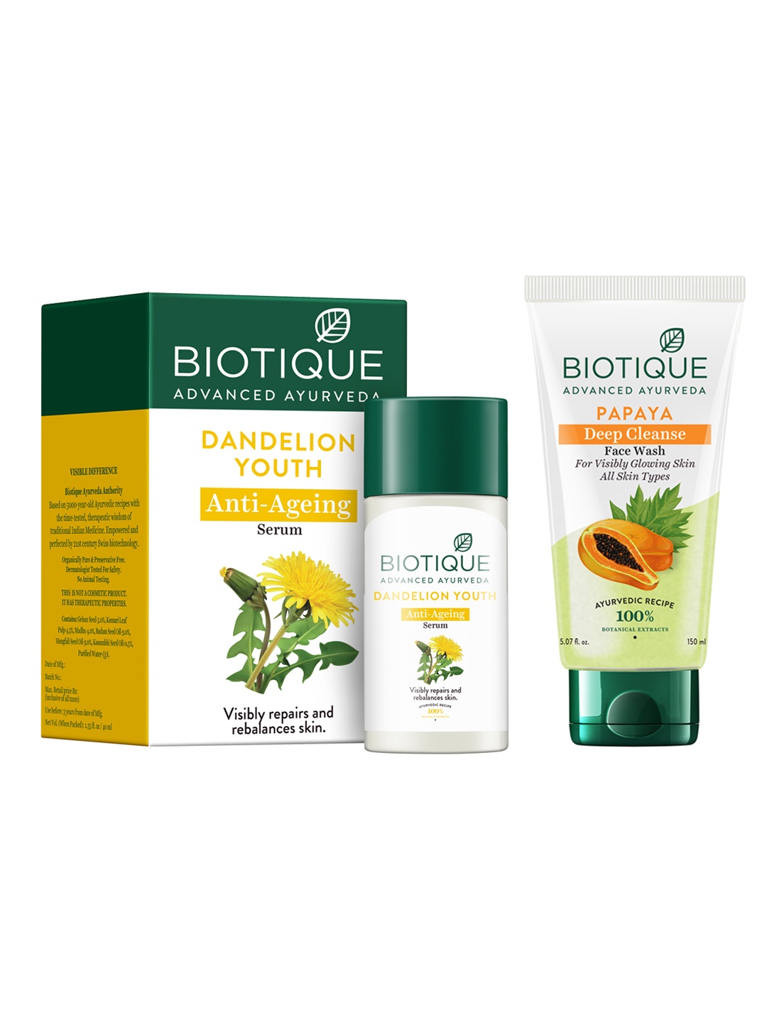 

Biotique Anti Ageing Combo - 185ml, White