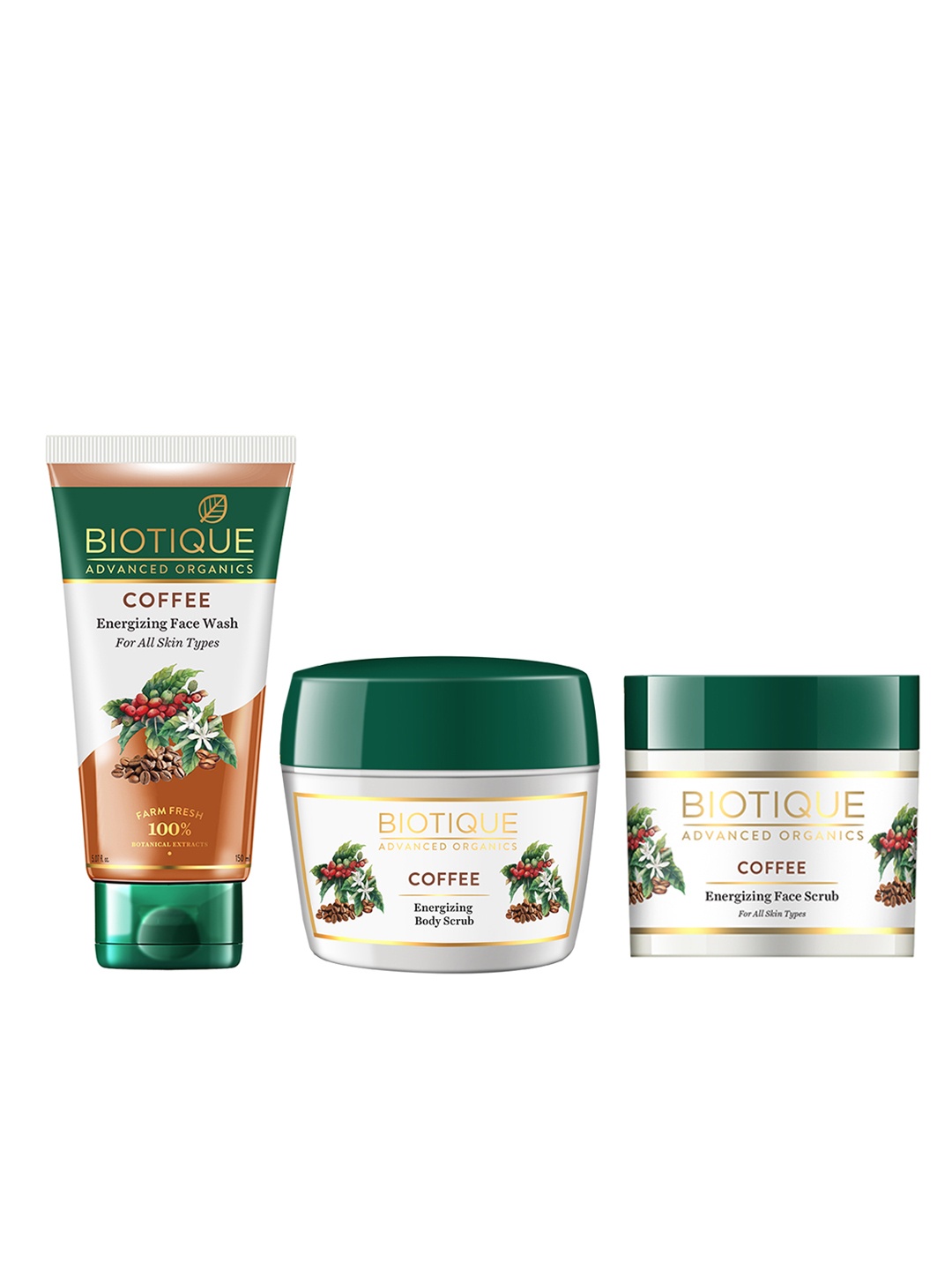 

Biotique Coffee Skincare Range Combo, White