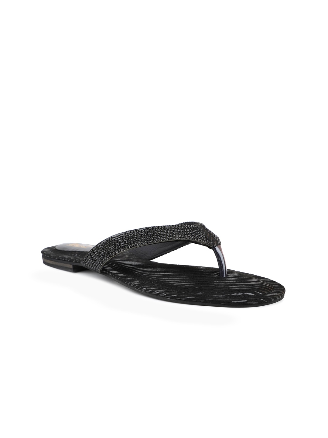 

Inc 5 Embellished T-Strap Flats, Black