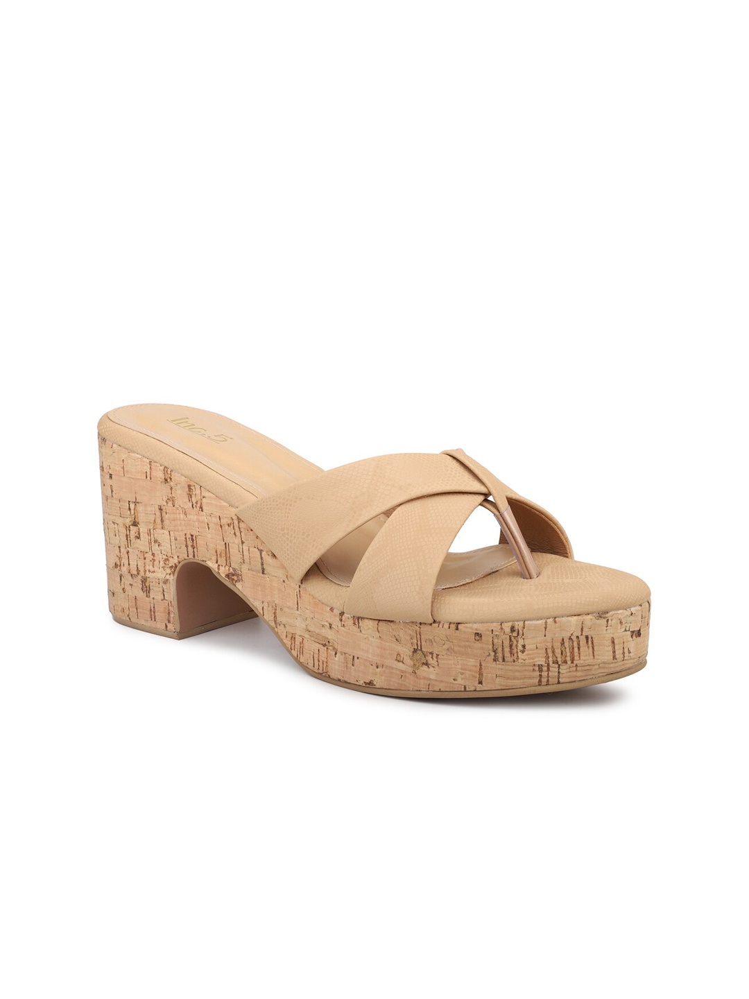 

Inc 5 Textured Platform Heels, Beige
