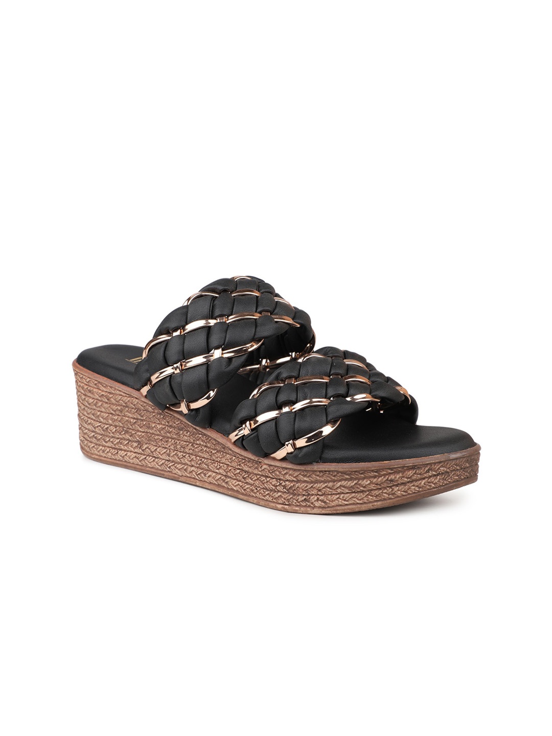 

Inc 5 Textured Wedge Sandals, Black