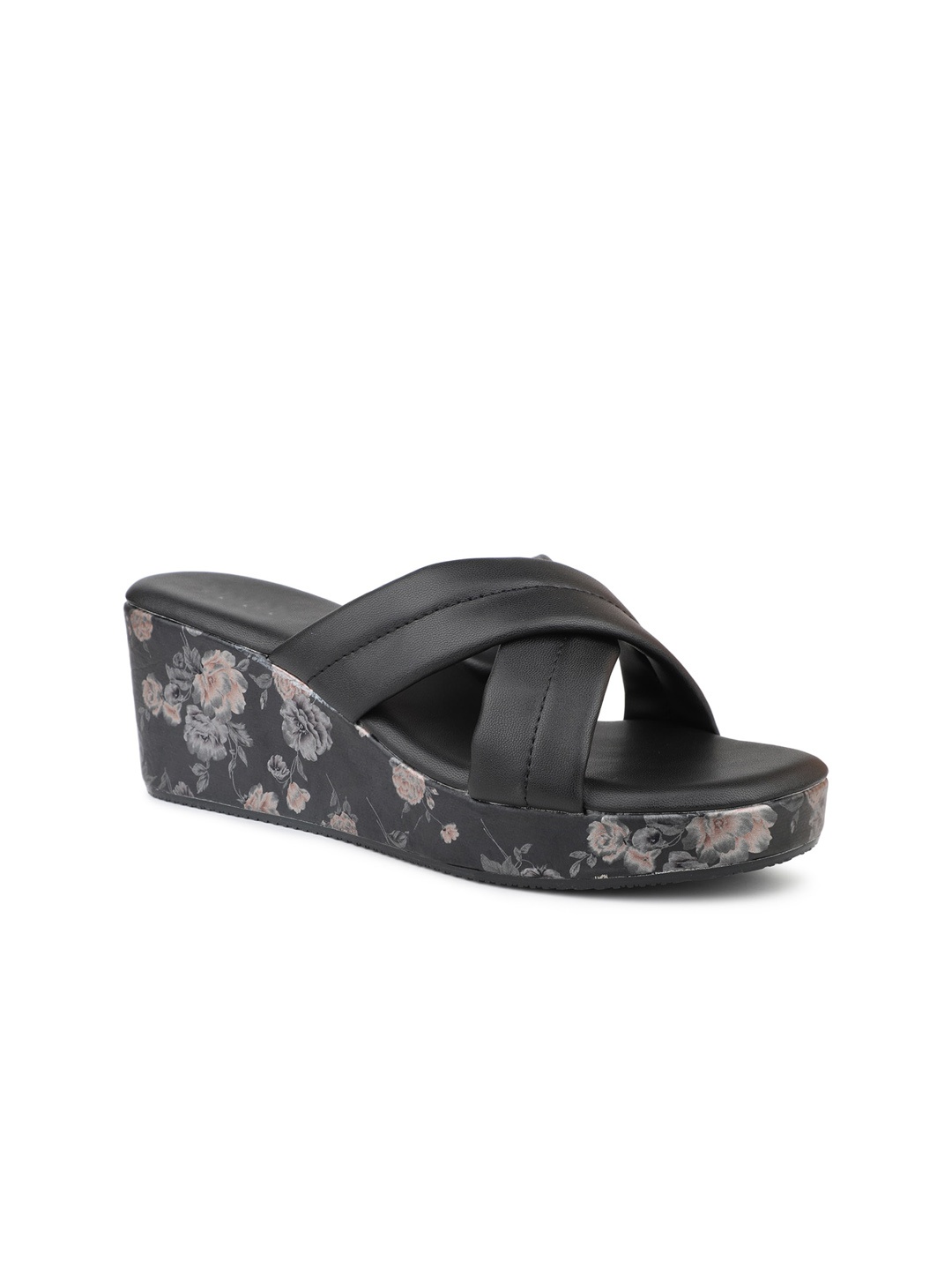

Inc 5 Printed Wedge Heels, Black