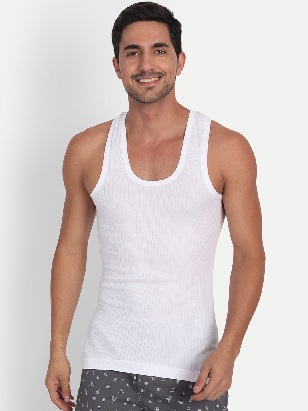 

T.T. Pack Of 4 Cotton Undershirt Vests, White