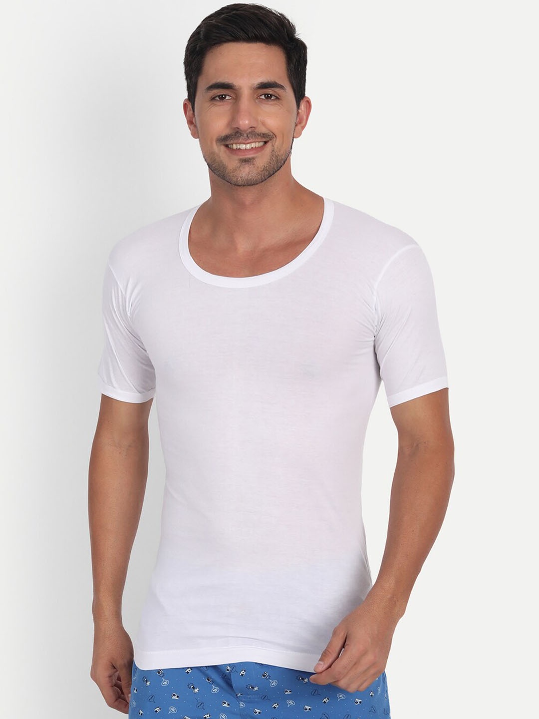 

T.T. Men Pack Of 3 Desire Basic Cotton Innerwear Vests, White