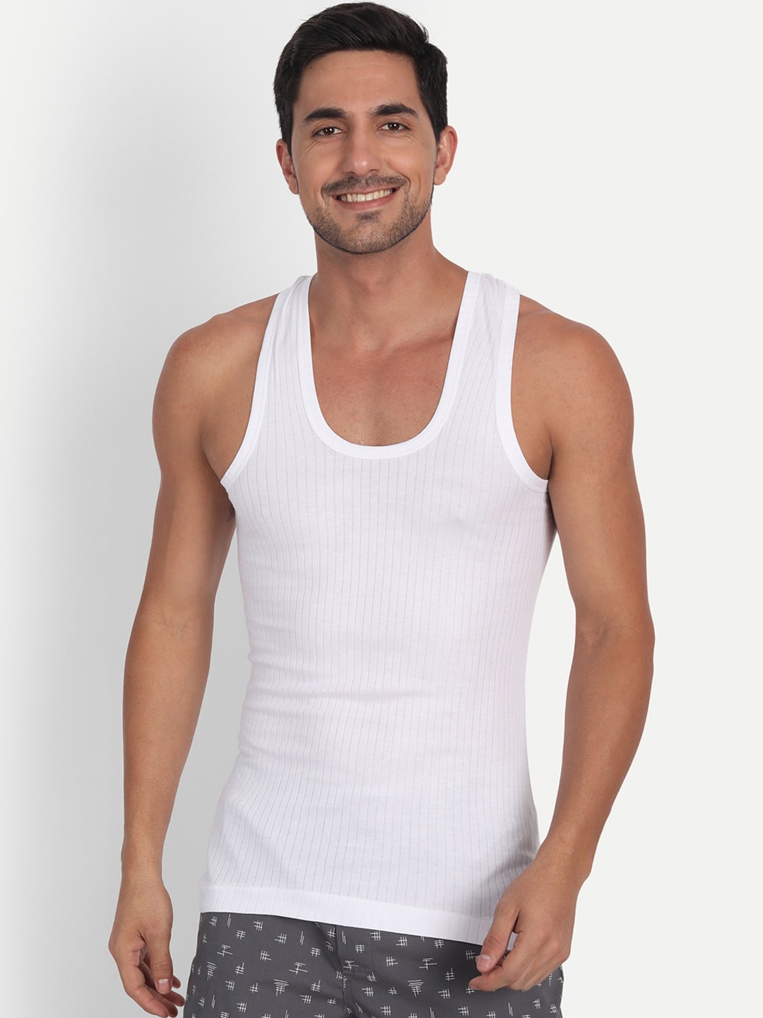 

T.T. Men Pack Of 4 Desire Basic Cotton Innerwear Vests, White