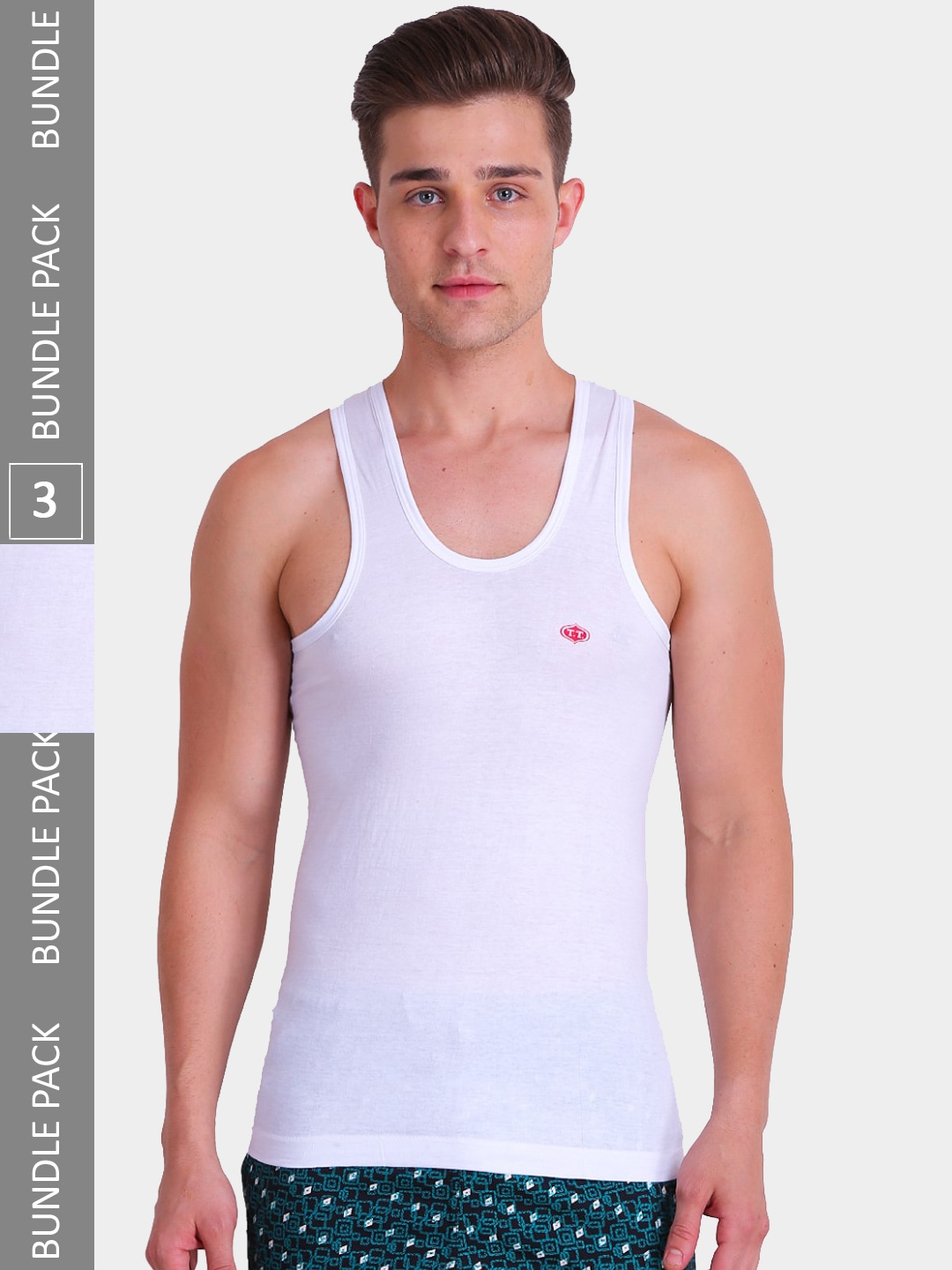 

T.T. Pack Of 3 Titanic HalfSleev Pure Cotton Vests, White
