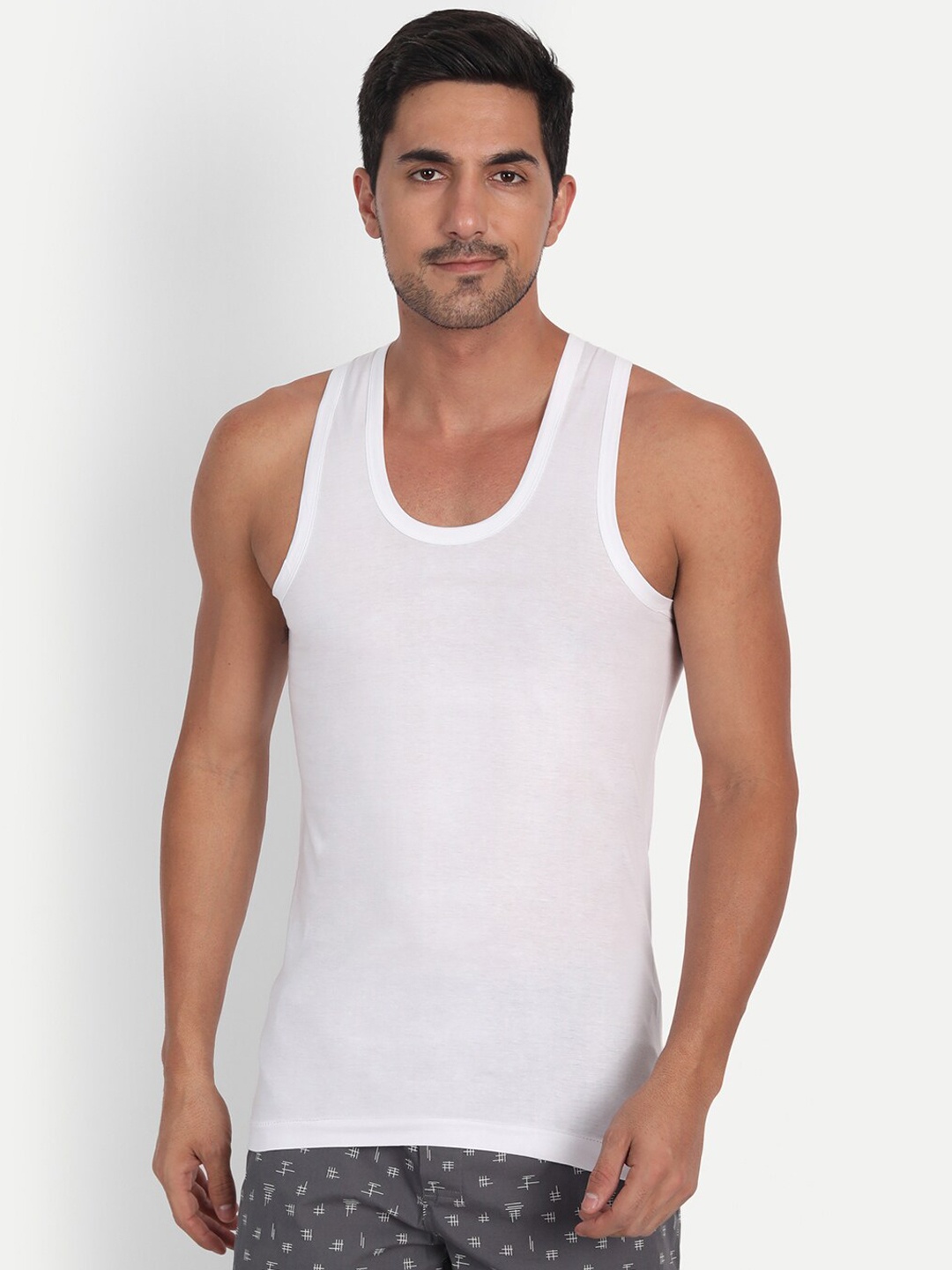 

T.T. Men Pack Of 5 Softy Pure Cotton Undershirt Innerwear Vests, White
